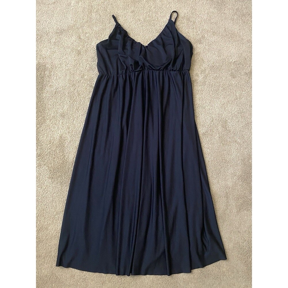 ASOS Black Maternity Spaghetti Straps Maxi Dress Size 10